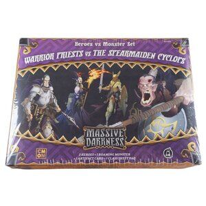 Massive Darkness Warrior Priests vs Spearmaiden Cyclops Expansion Sealed​